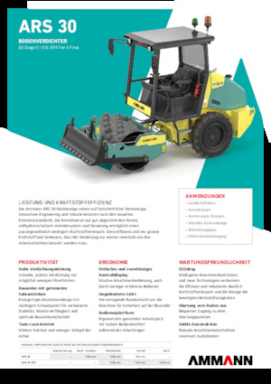 Pojedyncze walce drogowe Ammann ARS 30