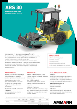 Pojedyncze walce drogowe Ammann ARS 30