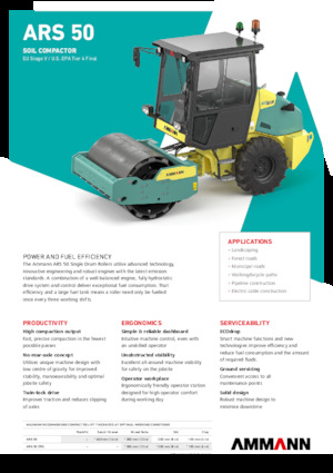 Pojedyncze walce drogowe Ammann ARS 50