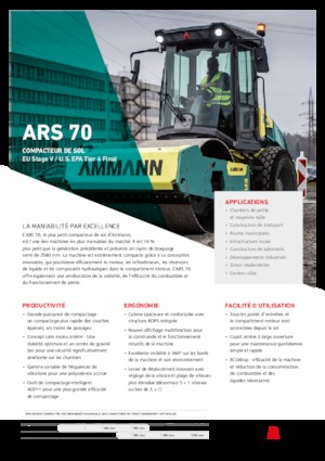Pojedyncze walce drogowe Ammann ARS 70
