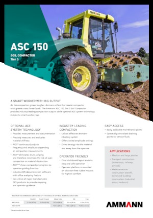 Pojedyncze walce drogowe Ammann ASC 150 HD