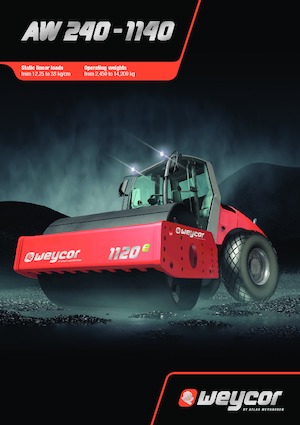 Pojedyncze walce drogowe Atlas-weycor AW 1140