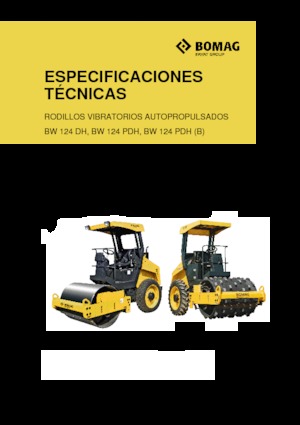 Pojedyncze walce drogowe Bomag BW 124 PDH