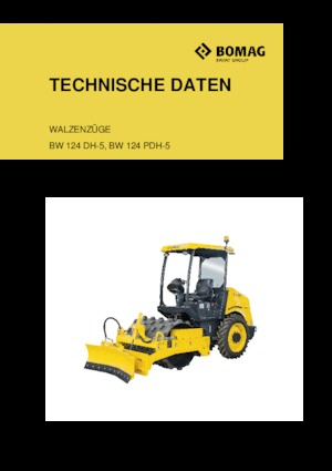 Pojedyncze walce drogowe Bomag BW 124 PDH-5