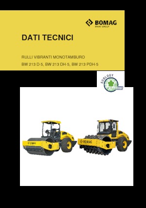 Pojedyncze walce drogowe Bomag BW 213 DH-5