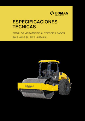 Pojedyncze walce drogowe Bomag BW 216 PD-5 SL