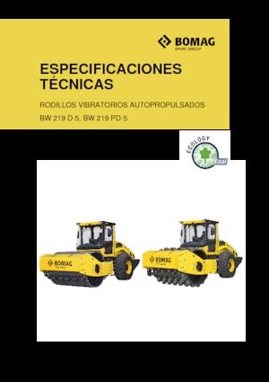 Pojedyncze walce drogowe Bomag BW 219 D-5