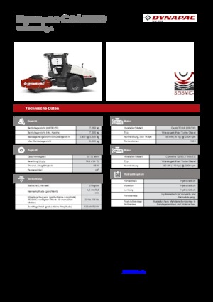 Pojedyncze walce drogowe Dynapac CA 1500 D