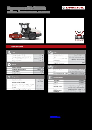 Pojedyncze walce drogowe Dynapac CA 1500 D