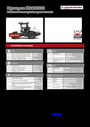 Pojedyncze walce drogowe Dynapac CA 1500 D