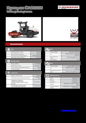 Pojedyncze walce drogowe Dynapac CA 1500 D