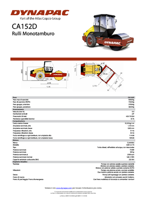 Pojedyncze walce drogowe Dynapac CA 152 D