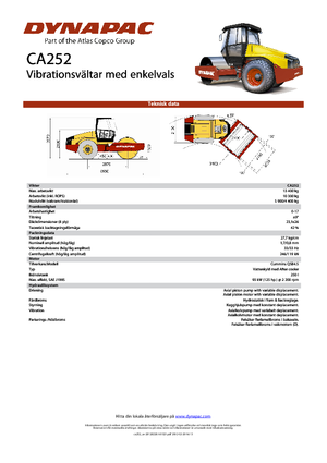 Pojedyncze walce drogowe Dynapac CA 252
