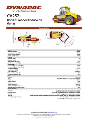 Pojedyncze walce drogowe Dynapac CA 252
