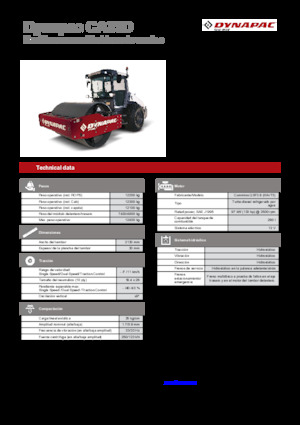 Pojedyncze walce drogowe Dynapac CA35D Rhino