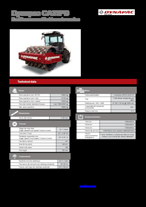 Pojedyncze walce drogowe Dynapac CA35PD Rhino