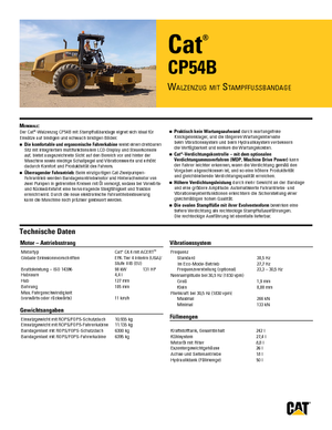 Pojedyncze walce drogowe Caterpillar CP54B