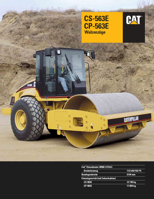 Pojedyncze walce drogowe Caterpillar CS 563 E