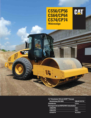 Pojedyncze walce drogowe Caterpillar CP64