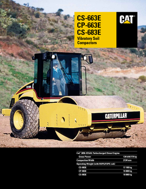 Pojedyncze walce drogowe Caterpillar CS 683 E