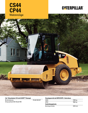 Pojedyncze walce drogowe Caterpillar CS44