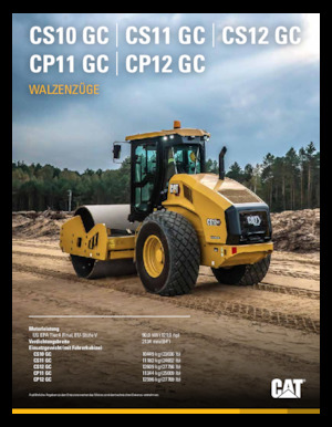 Pojedyncze walce drogowe Caterpillar CS10 GC