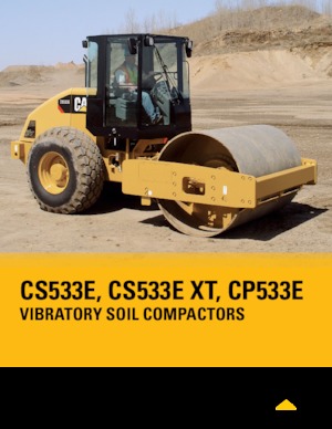 Pojedyncze walce drogowe Caterpillar CS533E XT