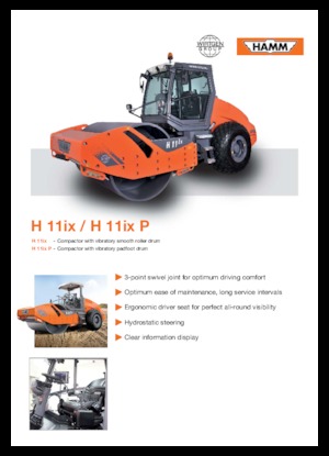 Pojedyncze walce drogowe Hamm H 11 ix