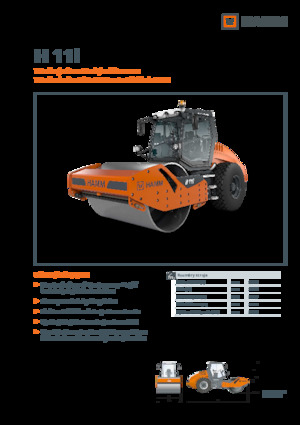 Pojedyncze walce drogowe Hamm H 11i