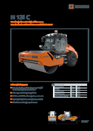 Pojedyncze walce drogowe Hamm H 13i C