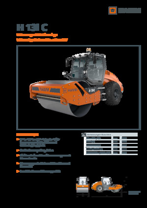 Pojedyncze walce drogowe Hamm H 13i C