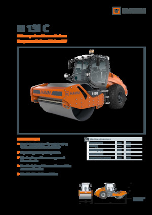 Pojedyncze walce drogowe Hamm H 13i C