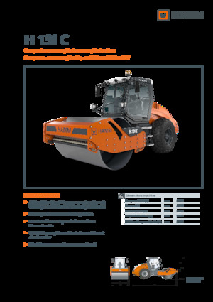 Pojedyncze walce drogowe Hamm H 13i C