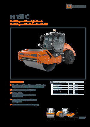 Pojedyncze walce drogowe Hamm H 13i C