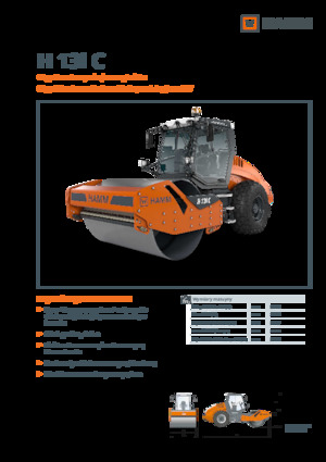 Pojedyncze walce drogowe Hamm H 13i C