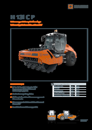 Pojedyncze walce drogowe Hamm H 13i C-P