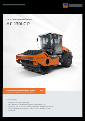 Pojedyncze walce drogowe Hamm HC 130i C P