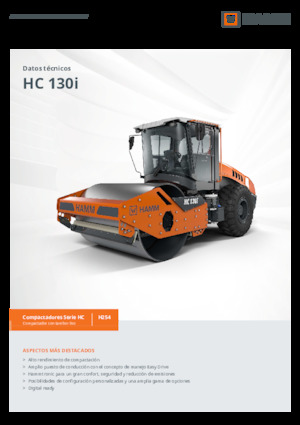 Pojedyncze walce drogowe Hamm HC 130i