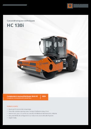 Pojedyncze walce drogowe Hamm HC 130i