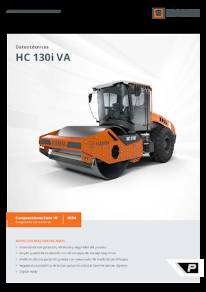 Pojedyncze walce drogowe Hamm HC 130i VA