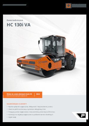 Pojedyncze walce drogowe Hamm HC 130i VA