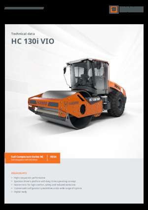 Pojedyncze walce drogowe Hamm HC 130i VIO