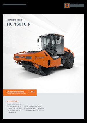 Pojedyncze walce drogowe Hamm HC 160i C P