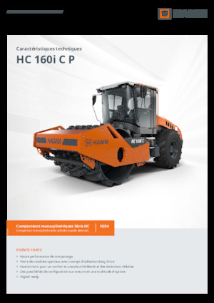 Pojedyncze walce drogowe Hamm HC 160i C P