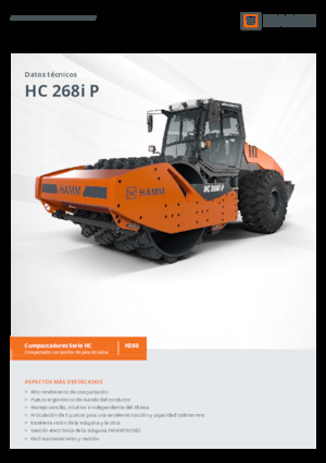 Pojedyncze walce drogowe Hamm HC 268i P