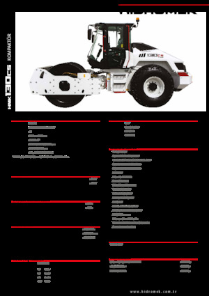 Pojedyncze walce drogowe Hidromek HMK 130 CS