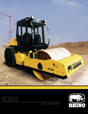 Pojedyncze walce drogowe RHINO RC80