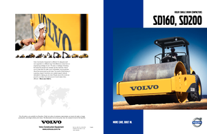 Pojedyncze walce drogowe Volvo SD200DX