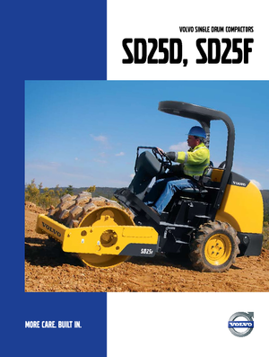 Pojedyncze walce drogowe Volvo SD25D