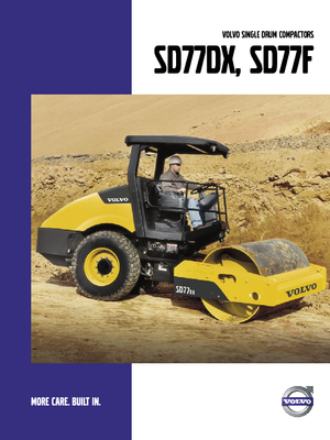 Pojedyncze walce drogowe Volvo SD77DX